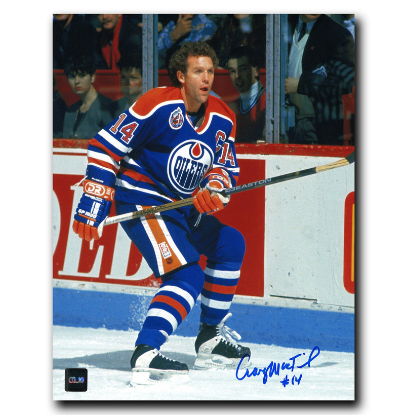 Craig MacTavish Edmonton Oilers Autographed Action 8x10 Photo CoJo Sport Collectables Inc.