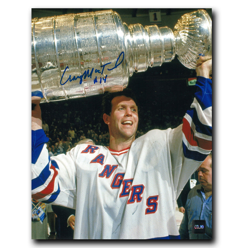 Craig MacTavish New York Rangers Autographed Stanley Cup 8x10 Photo CoJo Sport Collectables Inc.