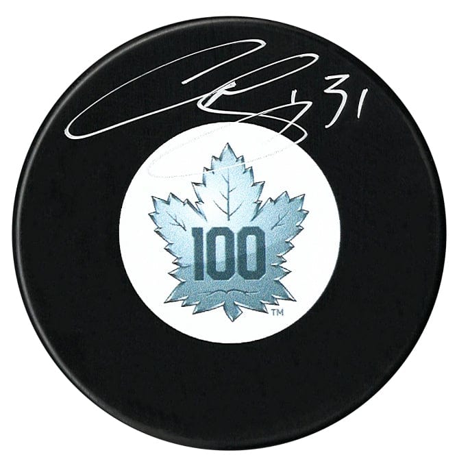 Curtis Joseph Autographed Toronto Maple Leafs Centennial Season Puck CoJo Sport Collectables Inc.