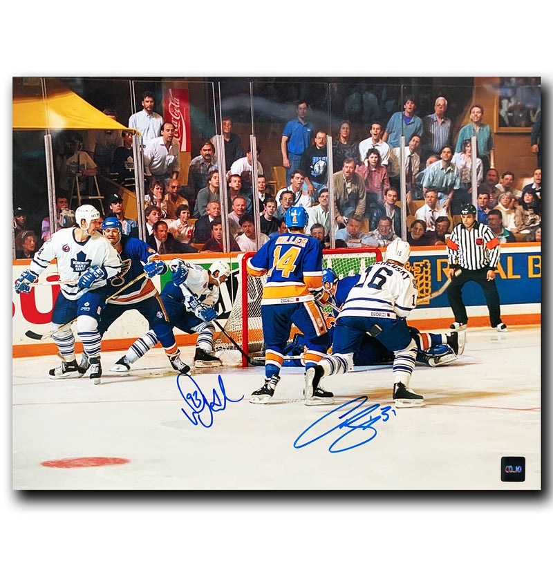 Curtis Joseph and Doug Gilmour Toronto Maple Leafs Dual Autographed 11x14 Photo CoJo Sport Collectables Inc.