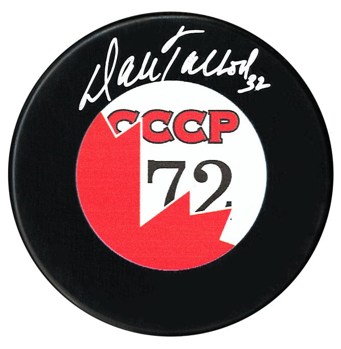 Dale Tallon Autographed 1972 Summit Series Puck CoJo Sport Collectables Inc.