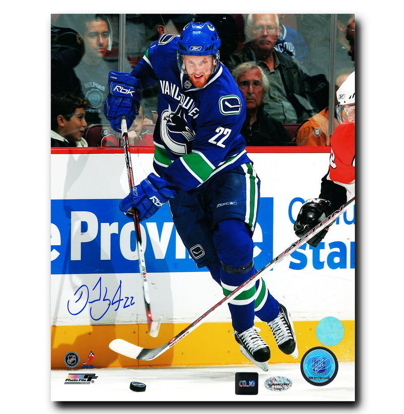 Daniel Sedin Vancouver Canucks Autographed Action 8x10 Photo CoJo Sport Collectables Inc.