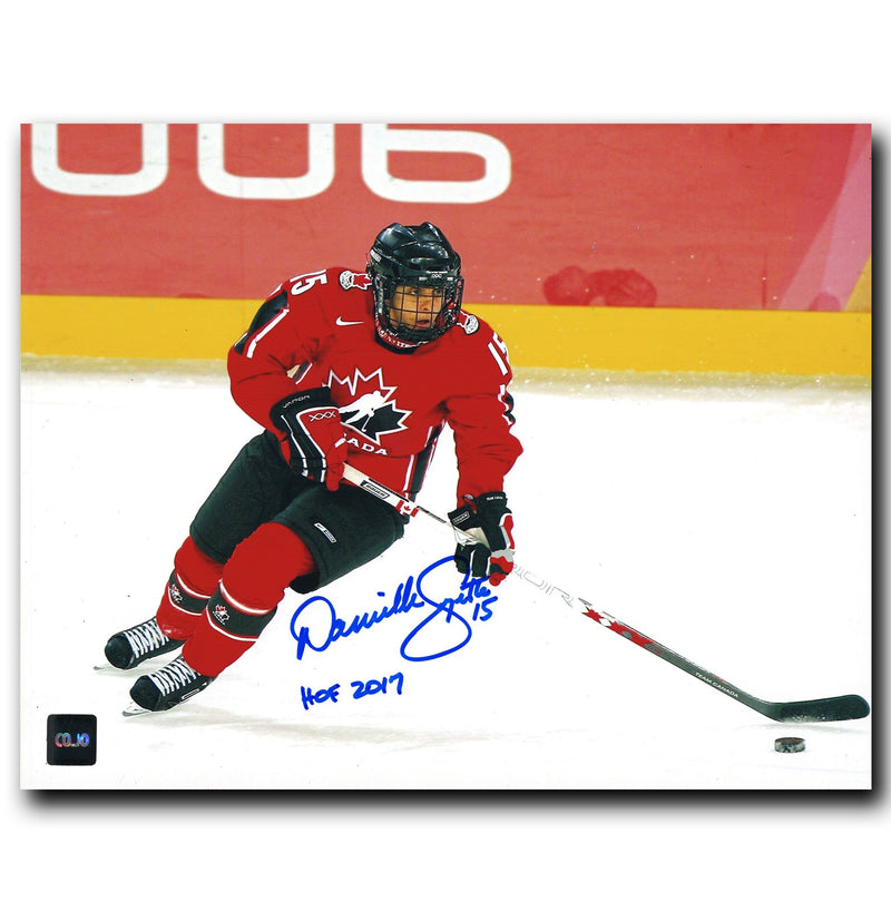 Danielle Goyette Team Canada Autographed Skating 8x10 Photo CoJo Sport Collectables