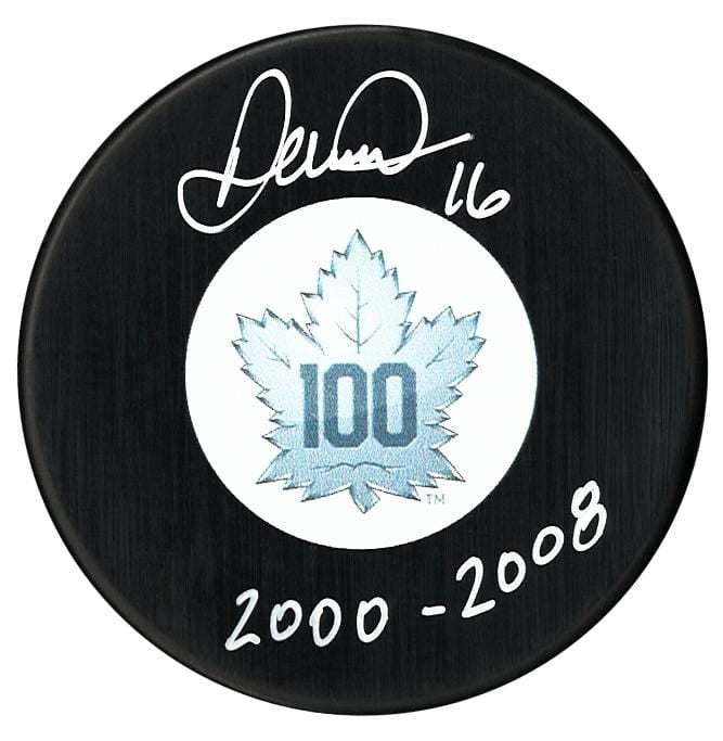 Darcy Tucker Autographed Toronto Maple Leafs Top 100 Inscribed Puck CoJo Sport Collectables Inc.