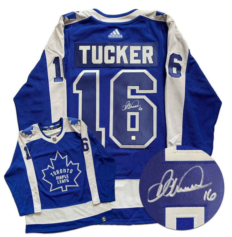 Darcy Tucker Toronto Maple Leafs Autographed Adidas Reverse Retro Jersey CoJo Sport Collectables Inc.
