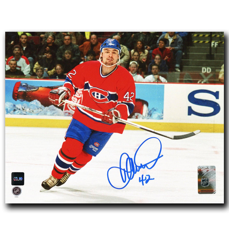 Darcy Tucker Montreal Canadiens Autographed 8x10 Photo CoJo Sport Collectables