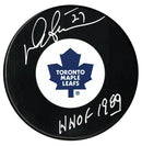 Darryl Sittler Autographed Toronto Maple Leafs HOF Puck CoJo Sport Collectables