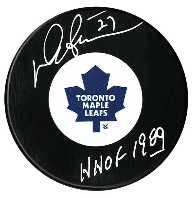 Darryl Sittler Autographed Toronto Maple Leafs HOF Puck CoJo Sport Collectables
