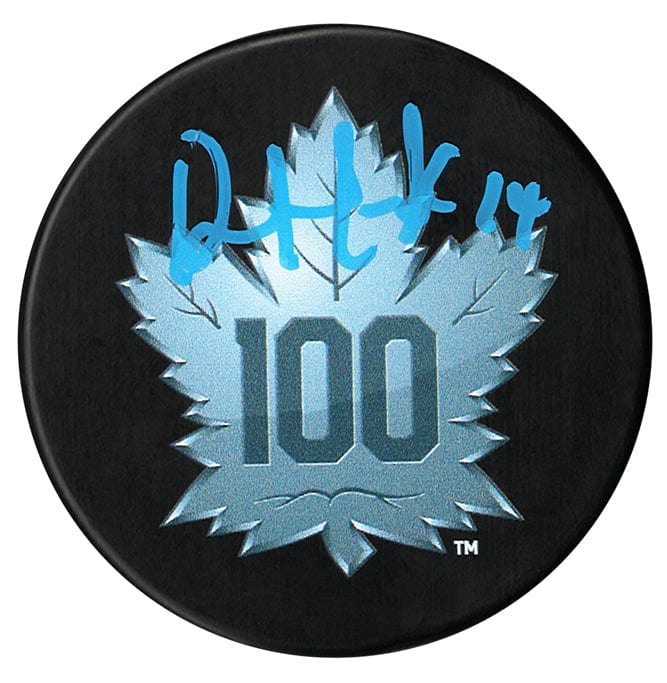Dave Andreychuk Autographed Toronto Maple Leafs Centennial Season Puck CoJo Sport Collectables