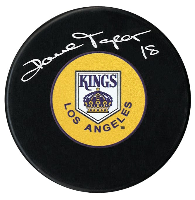 Dave Taylor Autographed Los Angeles Kings Retro Logo Puck CoJo Sport Collectables