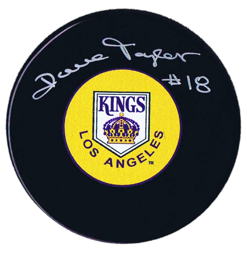 Dave Taylor Autographed Los Angeles Kings Retro Puck CoJo Sport Collectables