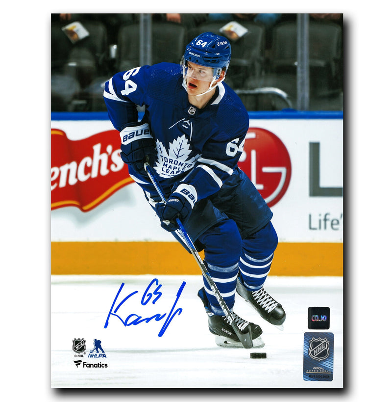 David Kampf Toronto Maple Leafs Autographed Action 8x10 Photo CoJo Sport Collectables Inc.