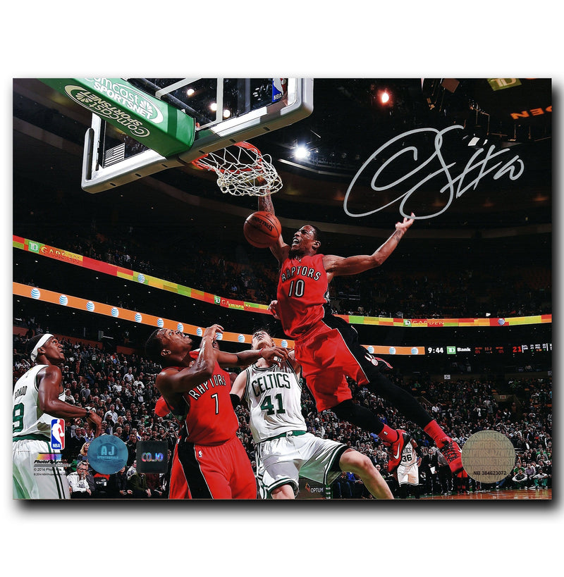 DeMar DeRozan Toronto Raptors Autographed Dunking 8x10 Photo CoJo Sport Collectables Inc.