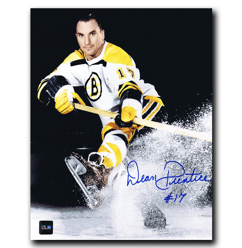 Dean Prentice Boston Bruins Autographed 8x10 Photo CoJo Sport Collectables