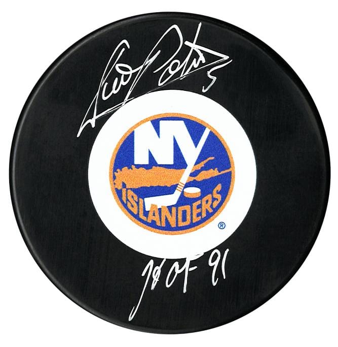 Denis Potvin Autographed New York Islanders HOF Inscribed Puck CoJo Sport Collectables Inc.