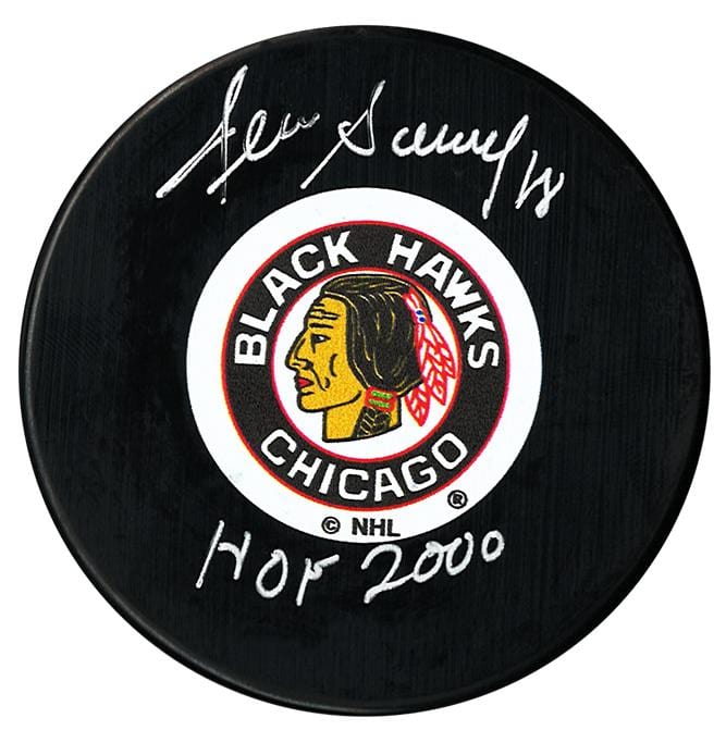 Denis Savard Autographed Chicago Blackhawks HOF Puck CoJo Sport Collectables Inc.
