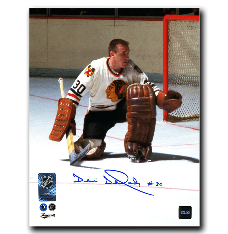 Denis DeJordy Chicago Blackhawks Autographed 8x10 Photo CoJo Sport Collectables Inc.
