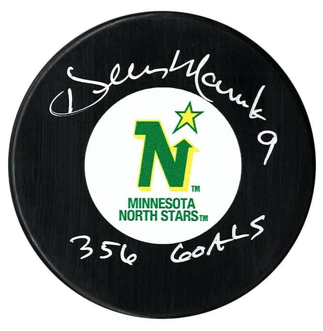 Dennis Maruk Autographed Minnesota North Stars 356 Goals Inscribed Puck CoJo Sport Collectables Inc.