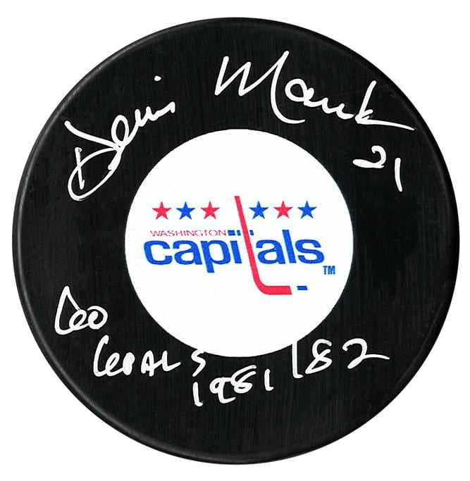 Dennis Maruk Autographed Washington Capitals 60 Goals Puck CoJo Sport Collectables Inc.
