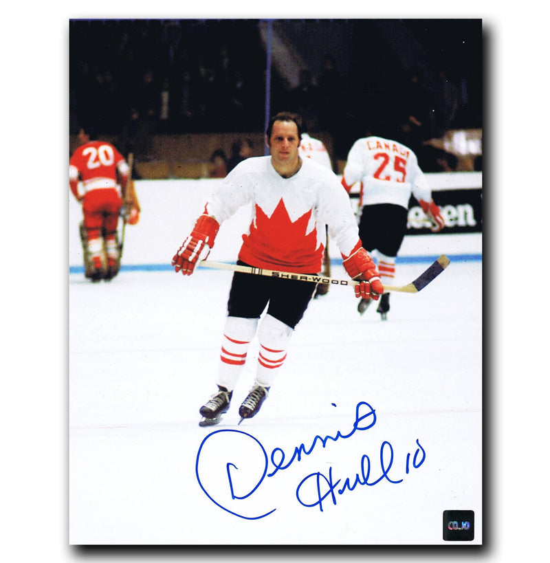 Dennis Hull Team Canada Autographed 8x10 Photo CoJo Sport Collectables