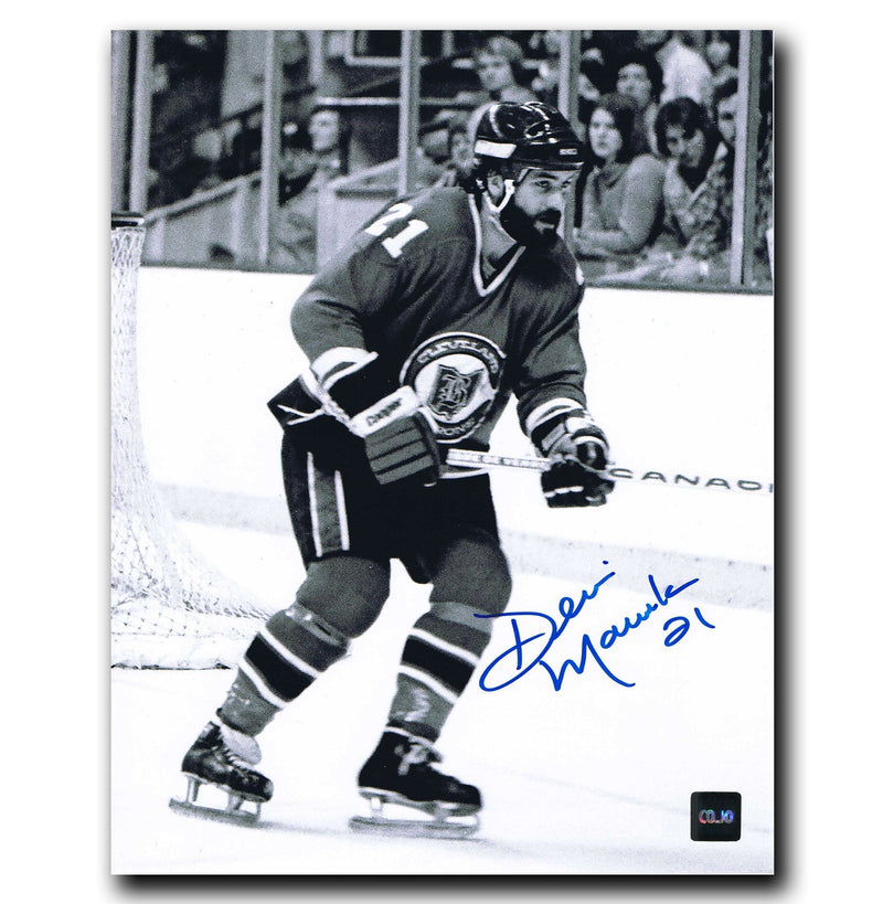 Dennis Maruk Cleveland Barons Autographed 8x10 Photo CoJo Sport Collectables