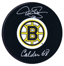 Derek Sanderson Boston Bruins Autographed Calder Puck CoJo Sport Collectables