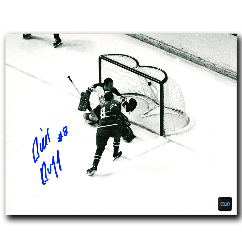 Dick Duff Montreal Canadiens Autographed Goal 8x10 Photo CoJo Sport Collectables Inc.