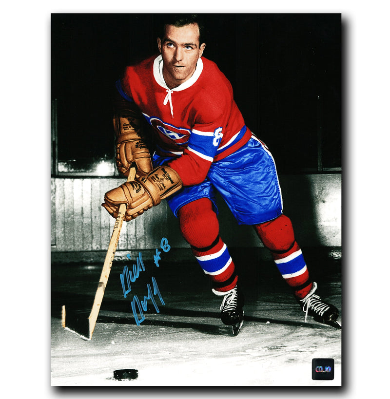 Dick Duff Montreal Canadiens Autographed Spotlight 8x10 Photo CoJo Sport Collectables Inc.