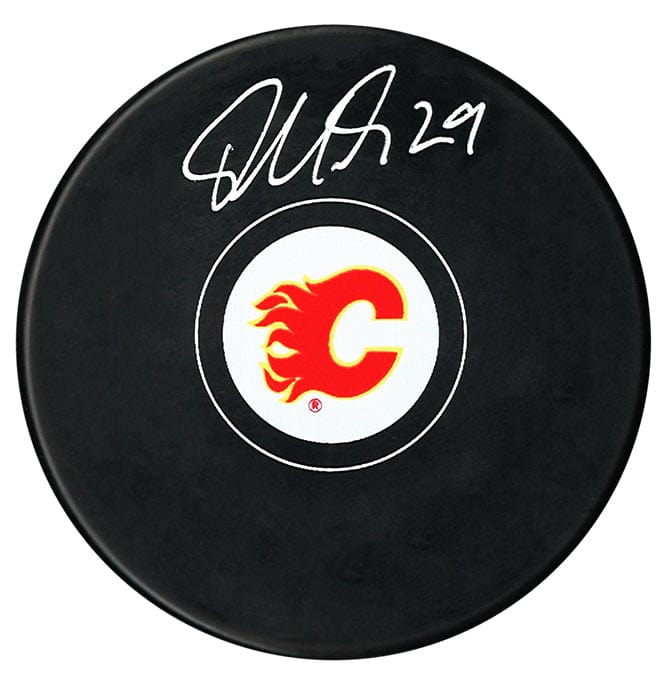Dillon Dube Autographed Calgary Flames Puck CoJo Sport Collectables Inc.