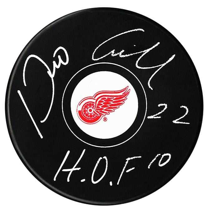 Dino Ciccarelli Autographed Detroit Red Wings HOF Puck CoJo Sport Collectables Inc.