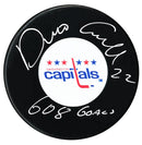 Dino Ciccarelli Autographed Washington Capitals Goals Inscribed Puck CoJo Sport Collectables Inc.