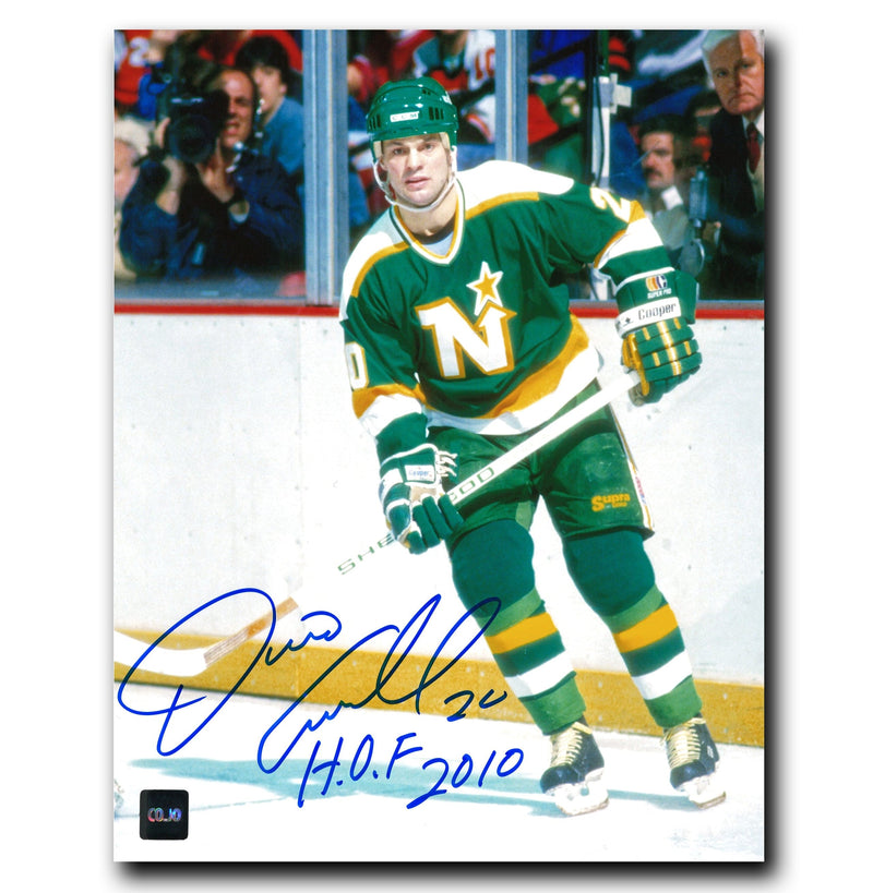 Dino Ciccarelli Minnesota North Stars Autographed Action 8x10 Photo CoJo Sport Collectables