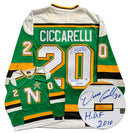 Dino Ciccarelli Minnesota North Stars Autographed HOF Inscribed Fanatics Vintage Jersey CoJo Sport Collectables Inc.