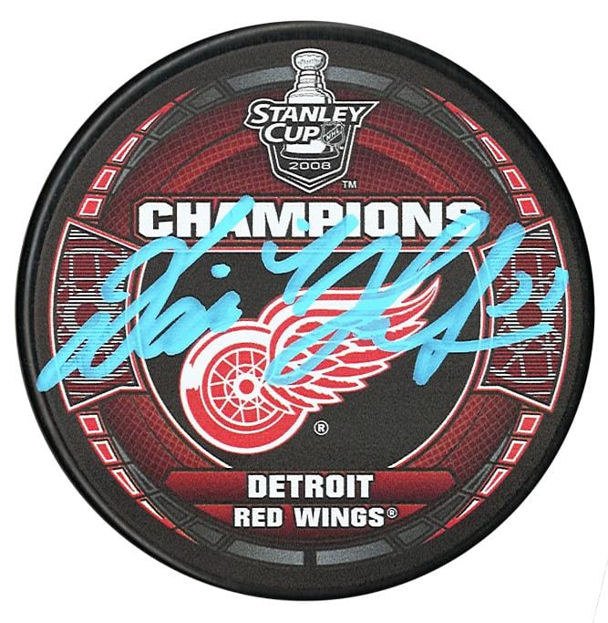 Dominik Hasek Autographed Detroit Red Wings 2008 Stanley Cup Champions Puck CoJo Sport Collectables Inc.