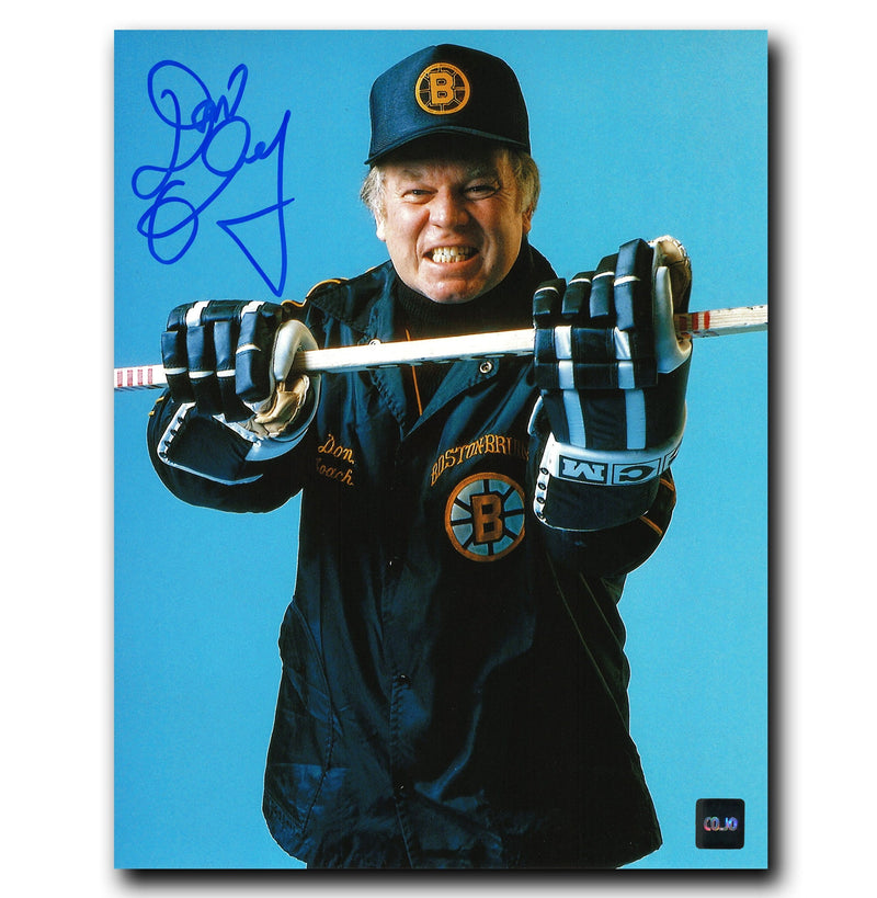 Don Cherry Boston Bruins Autographed Photoshoot 8x10 Photo CoJo Sport Collectables