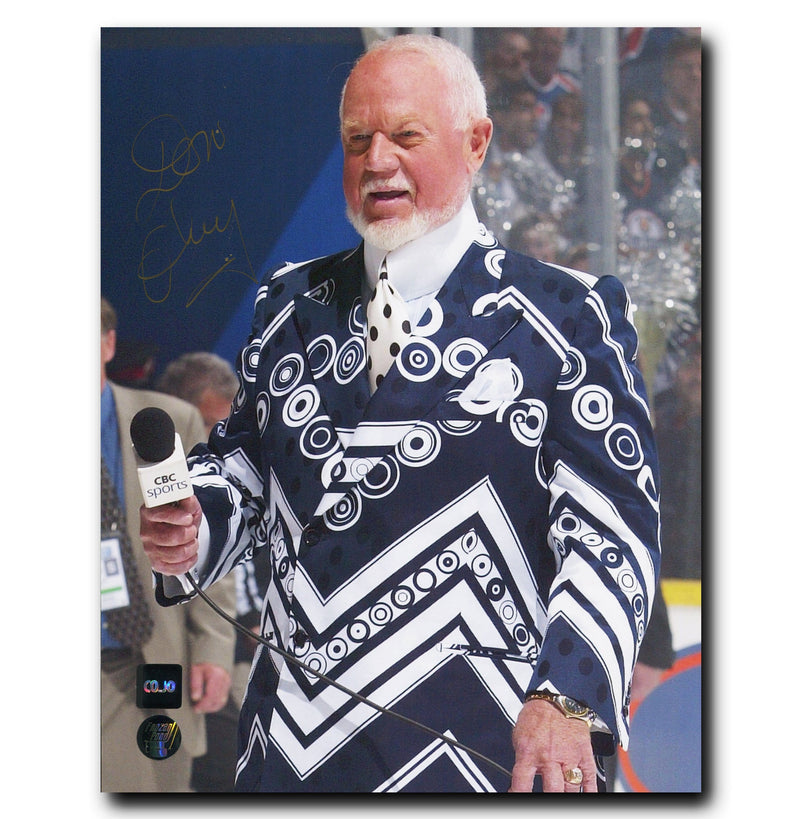 Don Cherry Hockey Night in Canada Autographed 8x10 Photo CoJo Sport Collectables