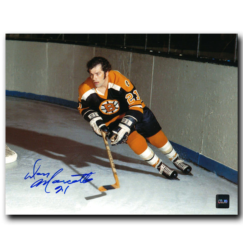 Don Marcotte Boston Bruins Autographed Horizontal 8x10 Photo CoJo Sport Collectables Inc.