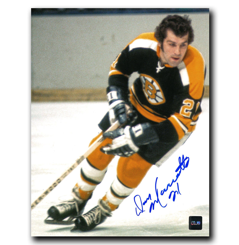 Don Marcotte Boston Bruins Autographed Skating 8x10 Photo CoJo Sport Collectables Inc.