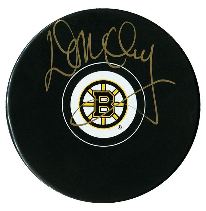 Don Cherry Autographed Boston Bruins Puck CoJo Sport Collectables