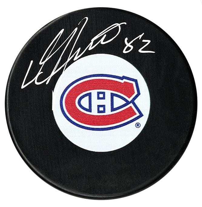 Donald Audette Autographed Montreal Canadiens Puck CoJo Sport Collectables Inc.