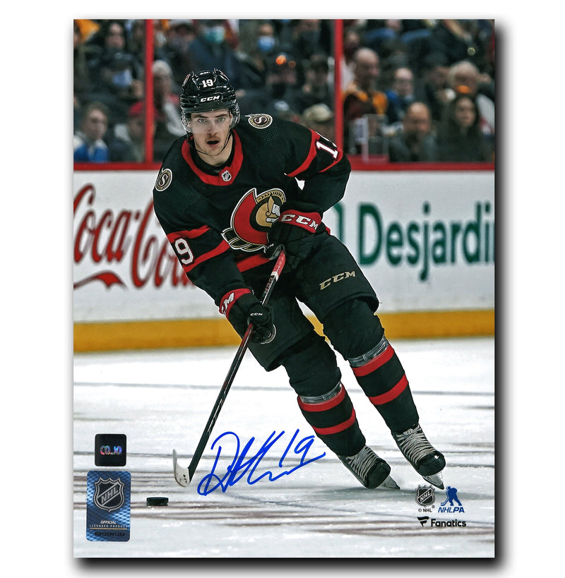 Drake Batherson Ottawa Senators Autographed Action 8x10 Photo CoJo Sport Collectables