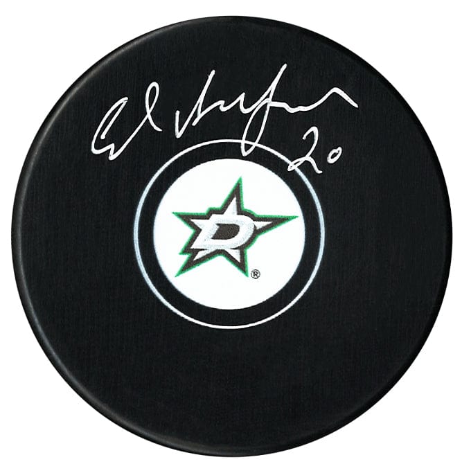 Ed Belfour Autographed Dallas Stars Puck (Small Logo) CoJo Sport Collectables Inc.