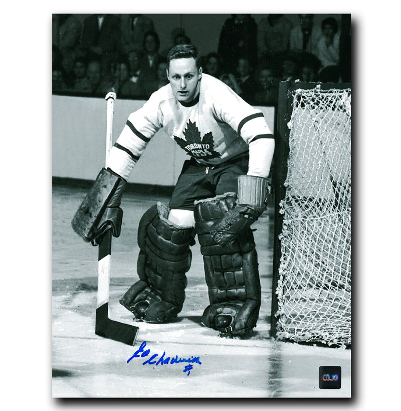 Ed Chadwick Toronto Maple Leafs Autographed Crease 8x10 Photo CoJo Sport Collectables