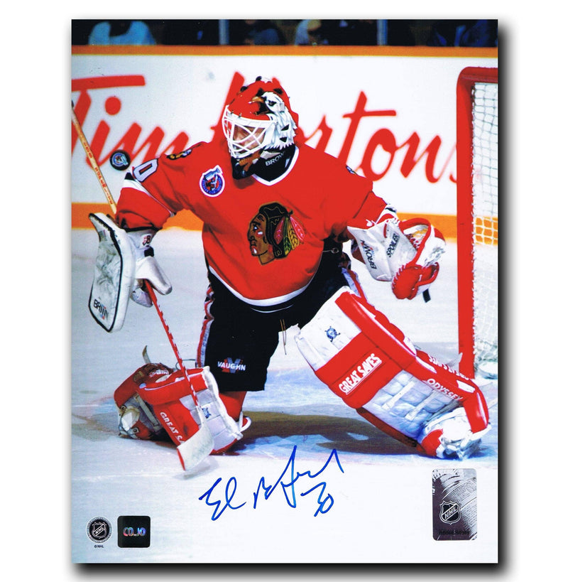 Ed Belfour Chicago Blackhawks Autographed 8x10 Photo CoJo Sport Collectables Inc.