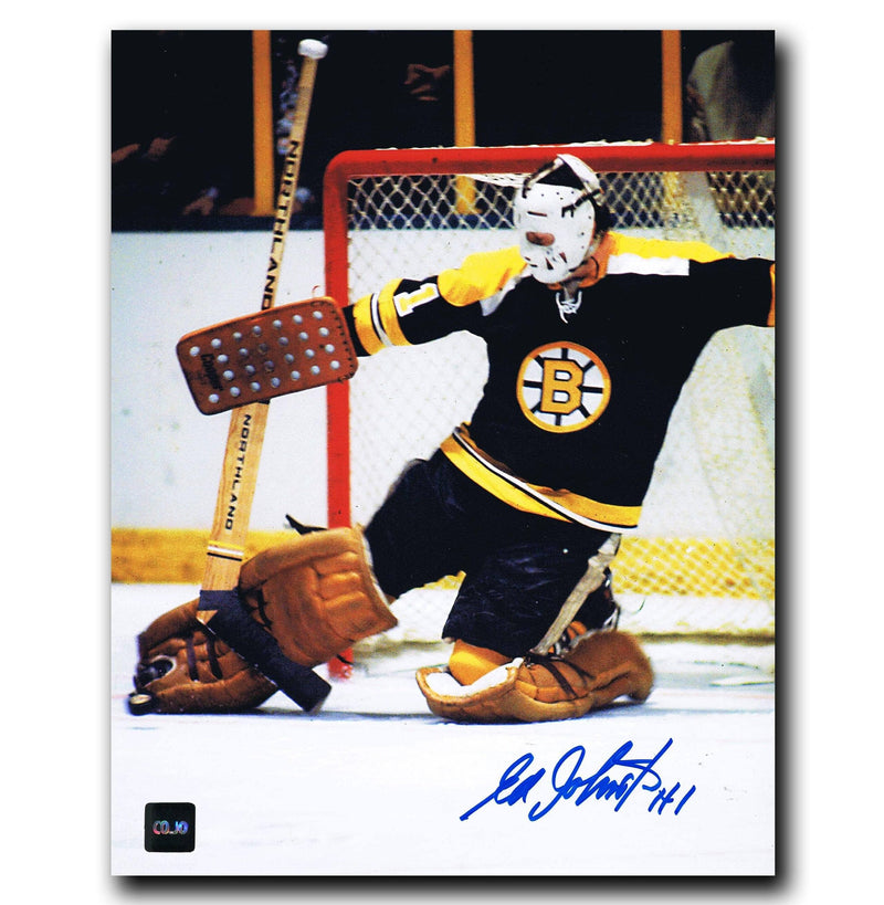 Ed Johnston Boston Bruins Autographed 8x10 Photo CoJo Sport Collectables Inc.