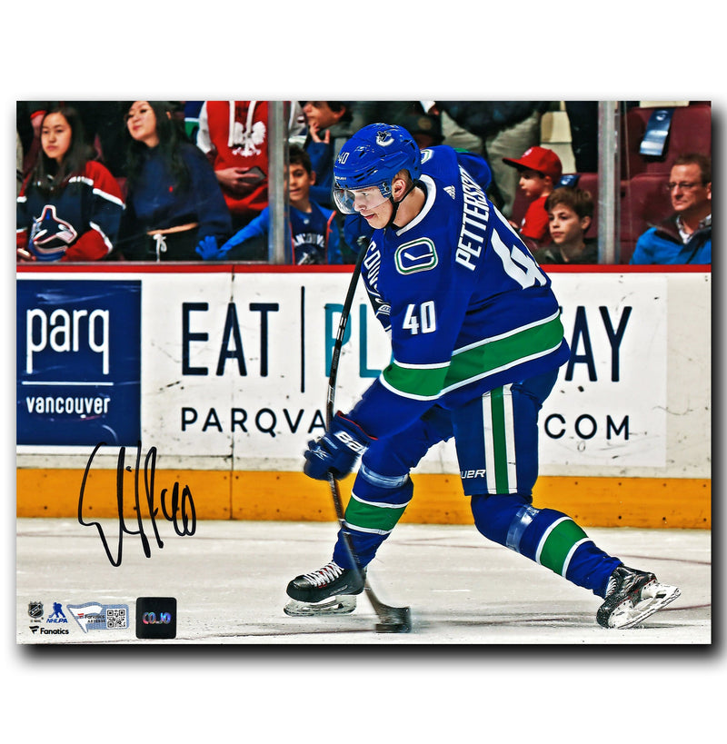 Elias Pettersson Vancouver Canucks Autographed Action 8x10 Photo CoJo Sport Collectables