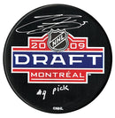 Evander Kane Autographed 2009 NHL Draft Inscribed Puck CoJo Sport Collectables Inc.