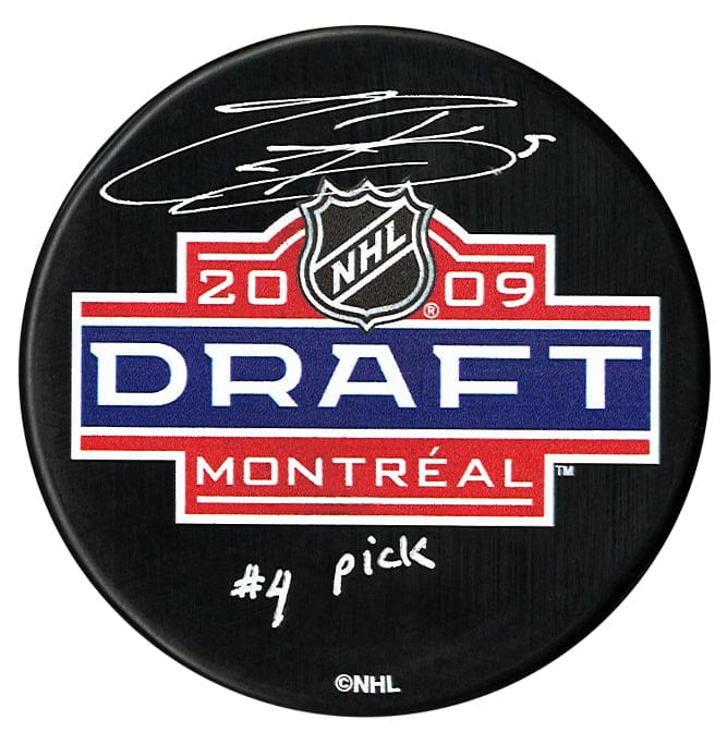 Evander Kane Autographed 2009 NHL Draft Inscribed Puck CoJo Sport Collectables Inc.