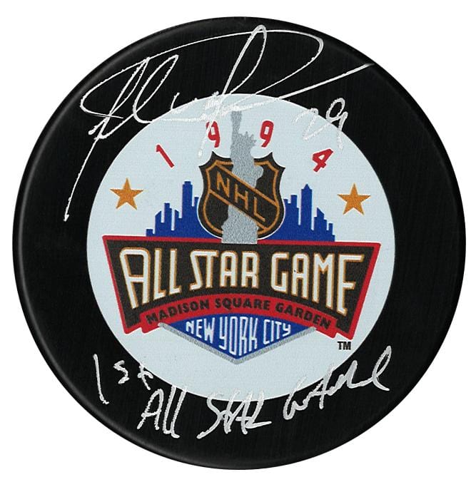 Felix Potvin Autographed 1994 NHL All-Star Game Inscribed Puck CoJo Sport Collectables Inc.