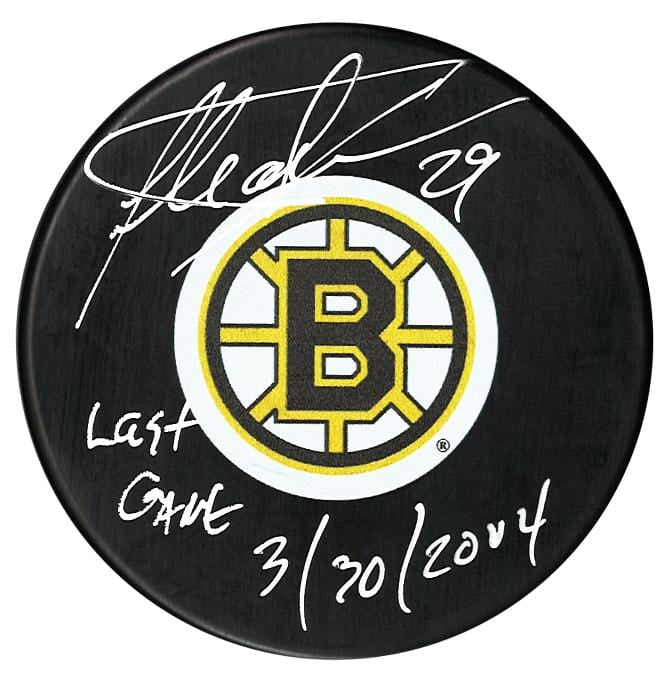 Felix Potvin Autographed Boston Bruins Last Game Inscribed Puck CoJo Sport Collectables Inc.